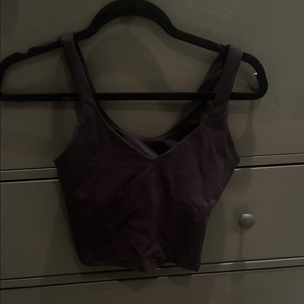 Black Lululemon Athletic Crop Top